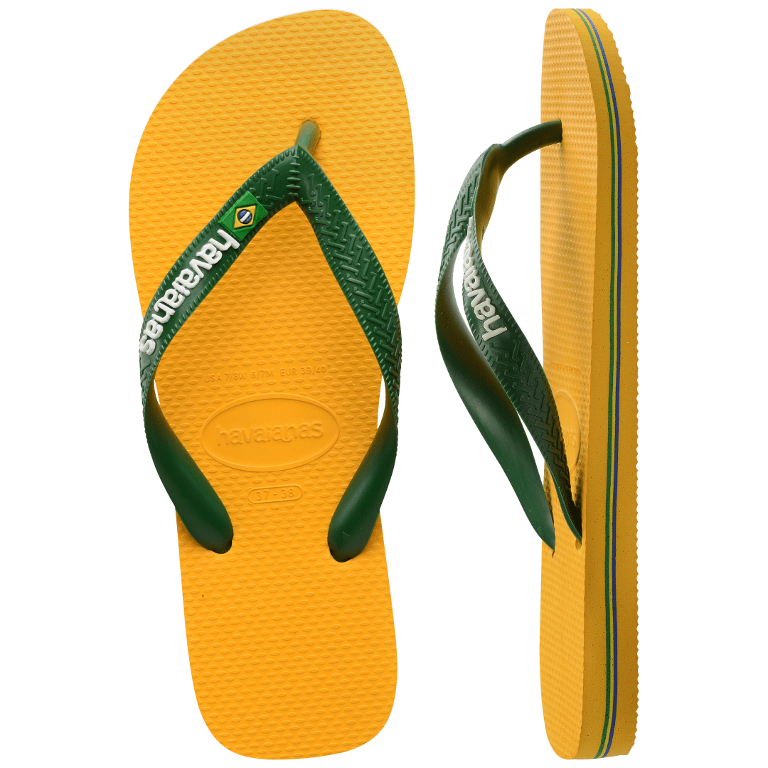 Women's Brazil Logo Flip Flops - Image 20