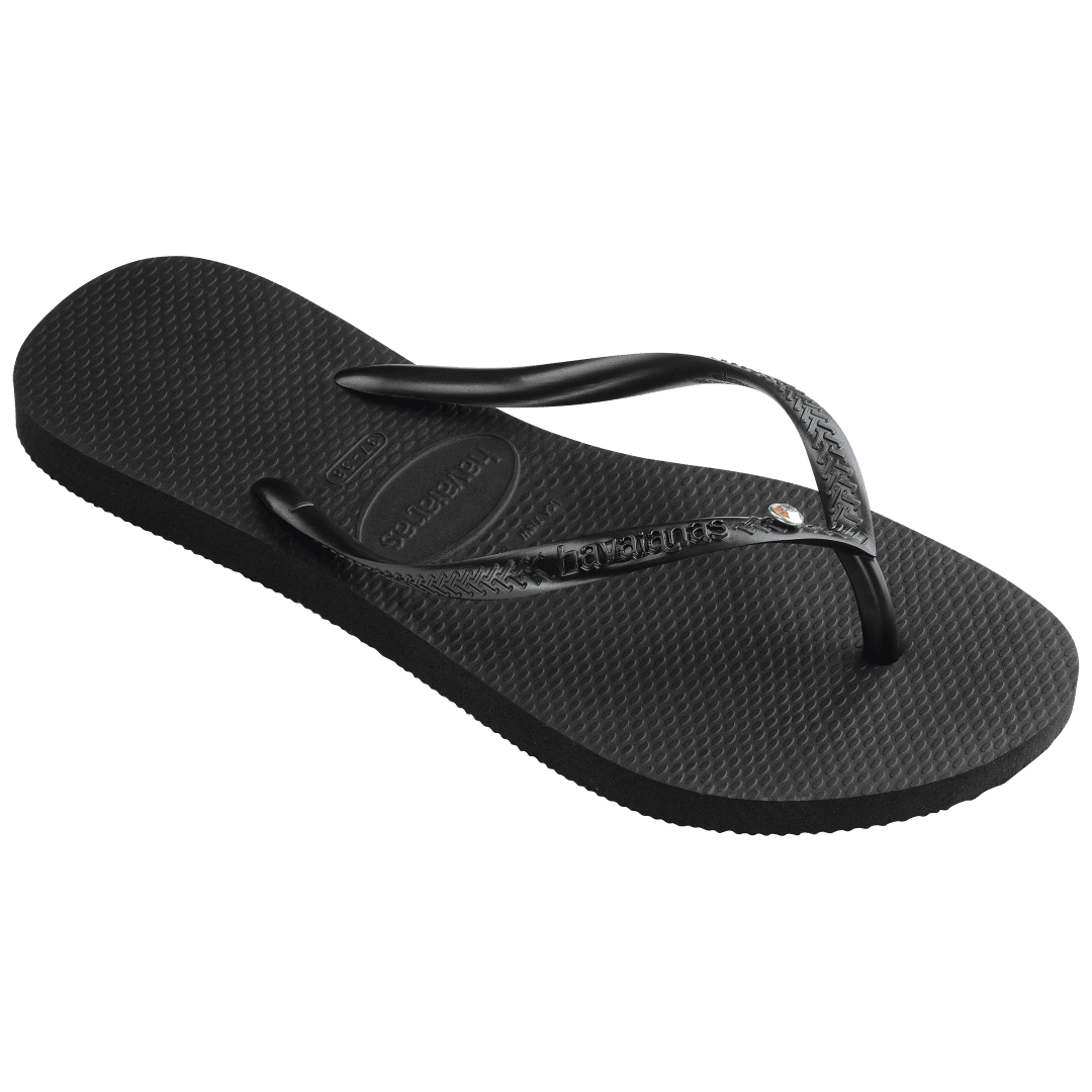 Women's Slim Crystal Flip Flops - Image 2