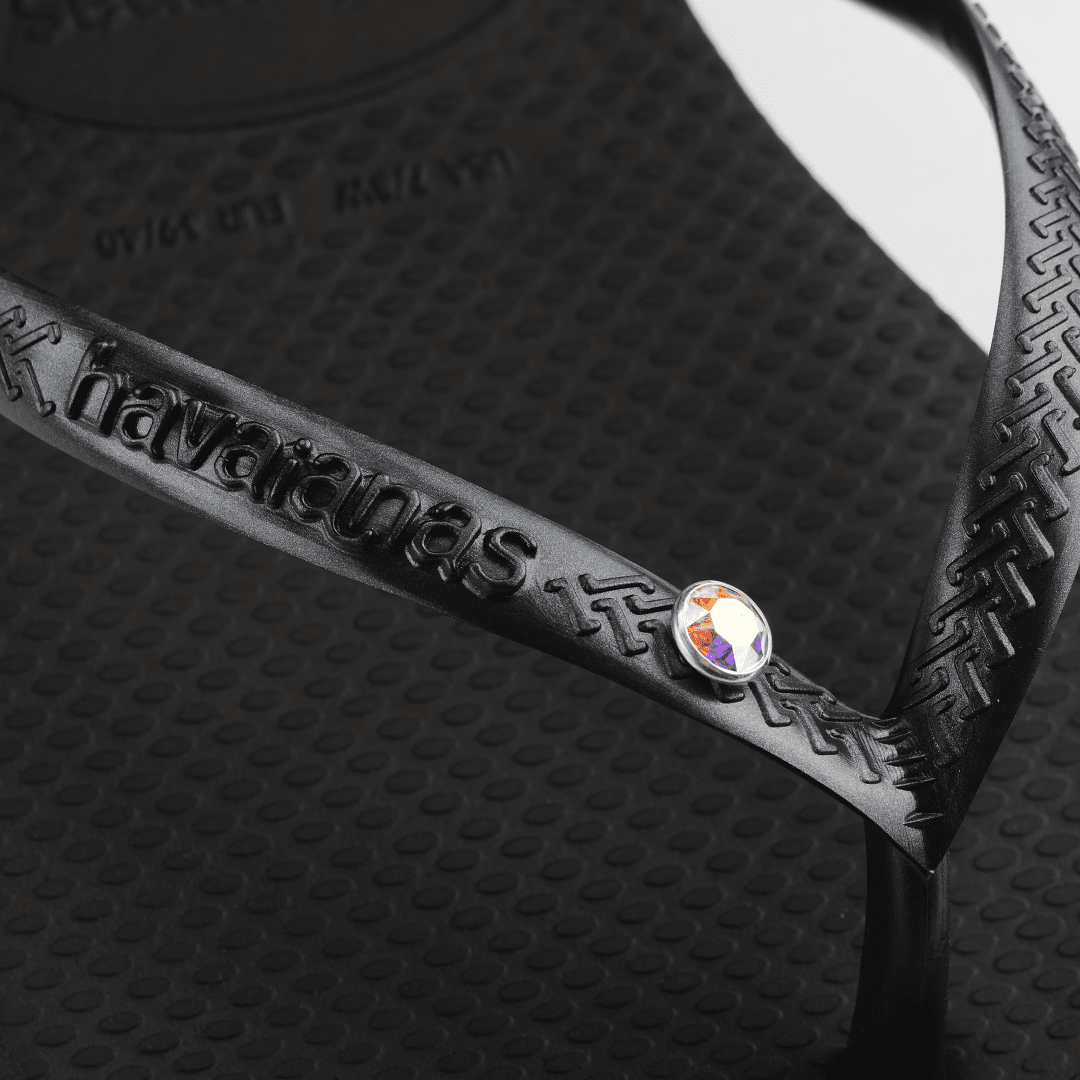 Women's Slim Crystal Flip Flops - Image 5