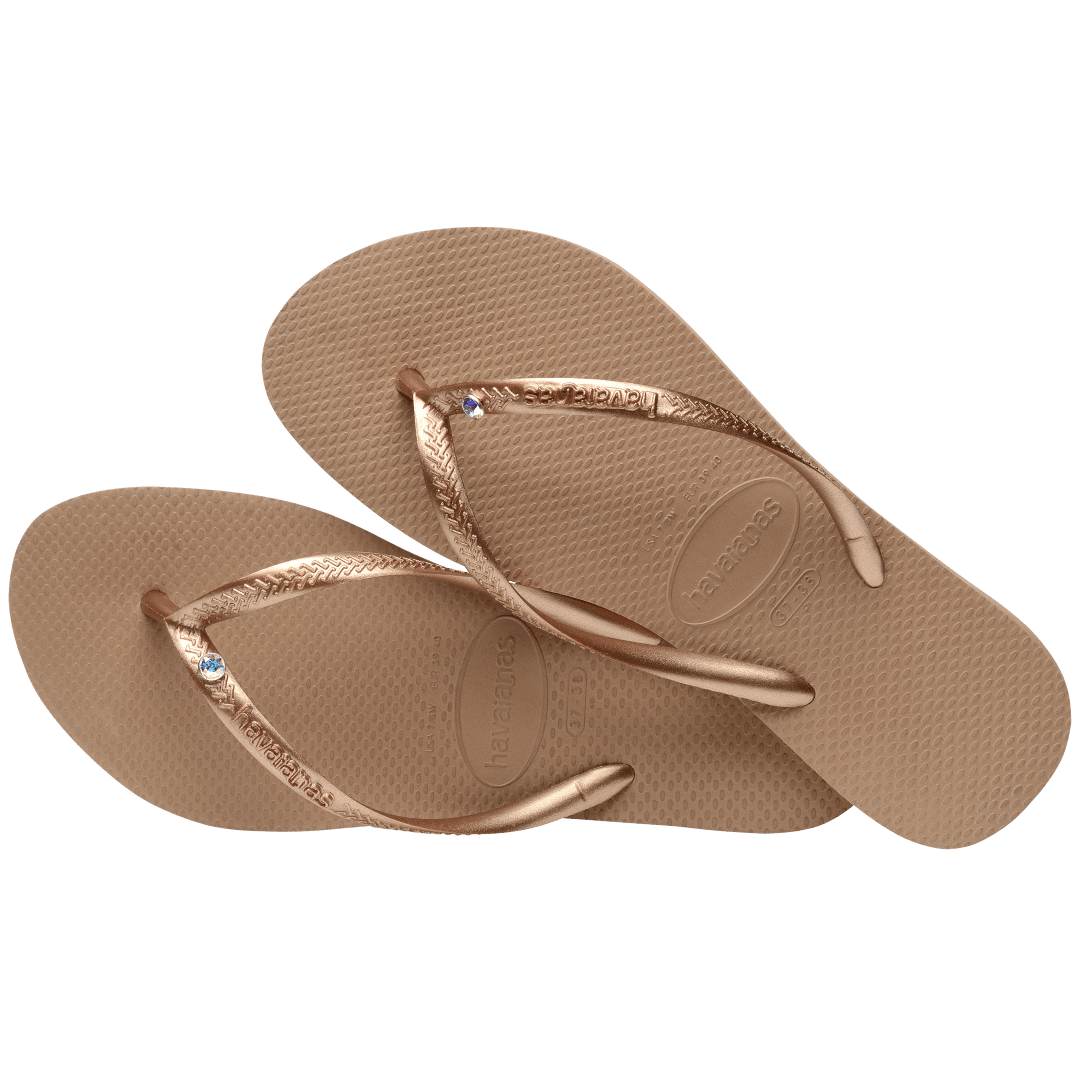 Women's Slim Crystal Flip Flops - Image 17