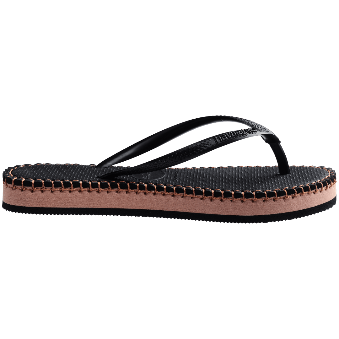 Women's Flatform Loop Slim Flip Flops - Image 7