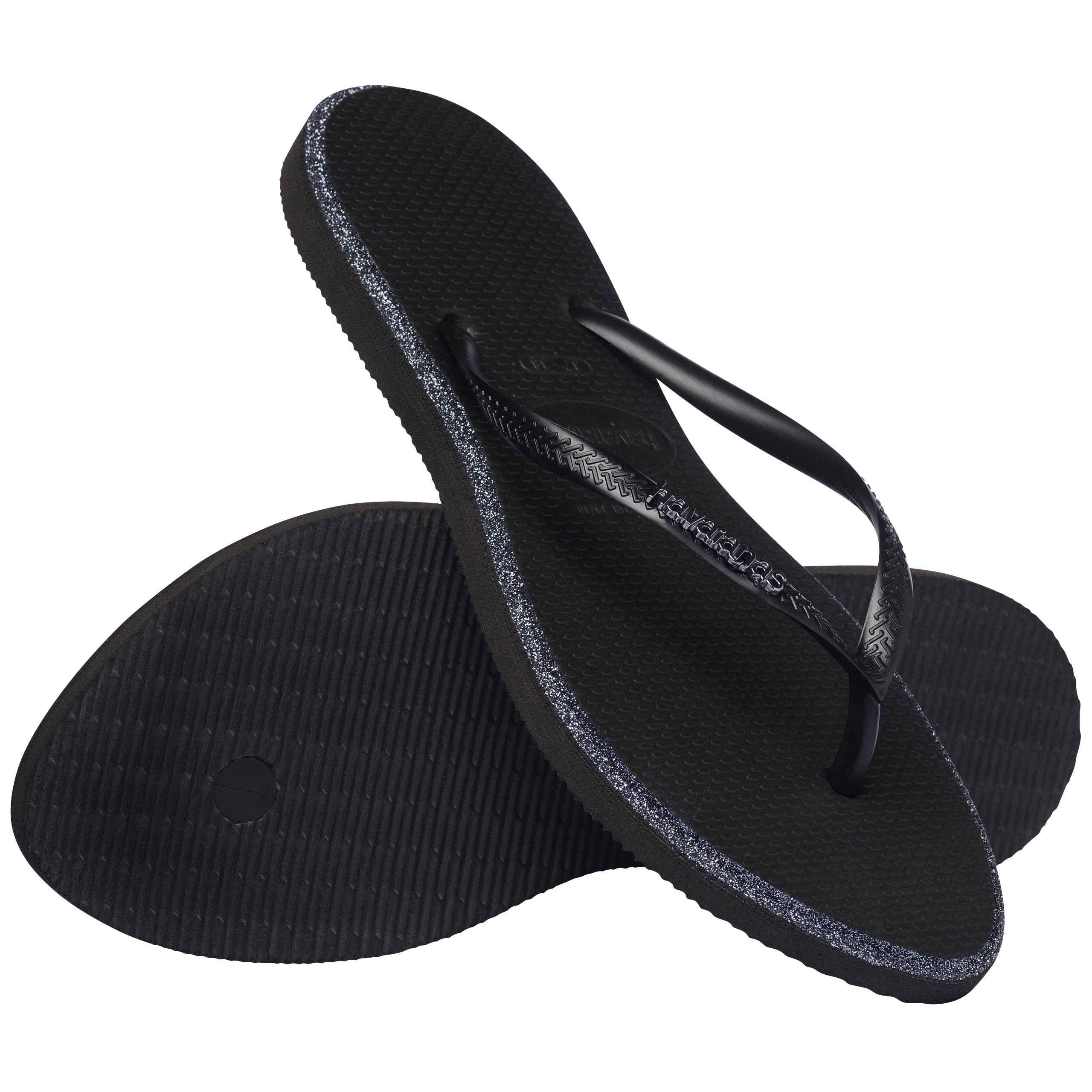 Women's Slim Point Glitter Flip Flops - Image 3