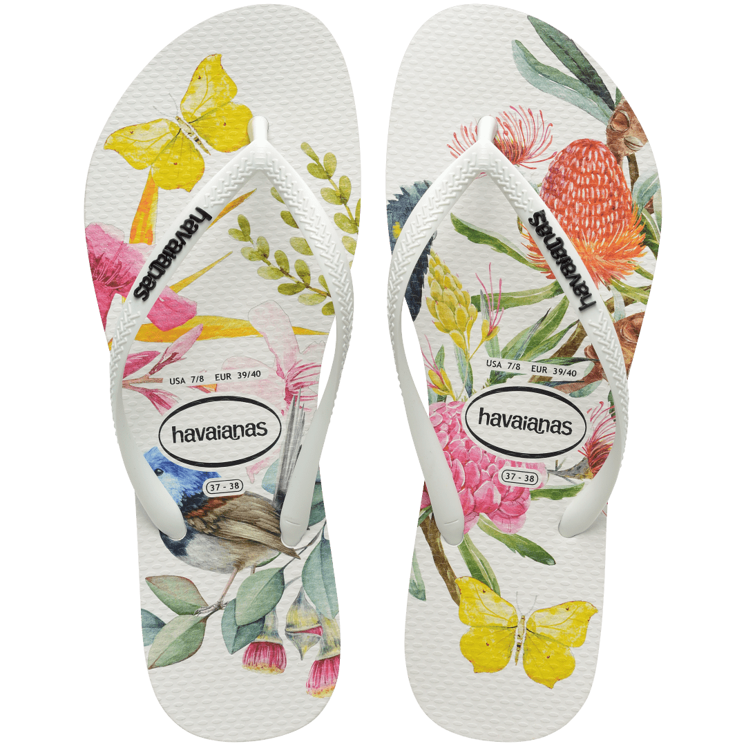 Women's Slim Flora Flip Flops