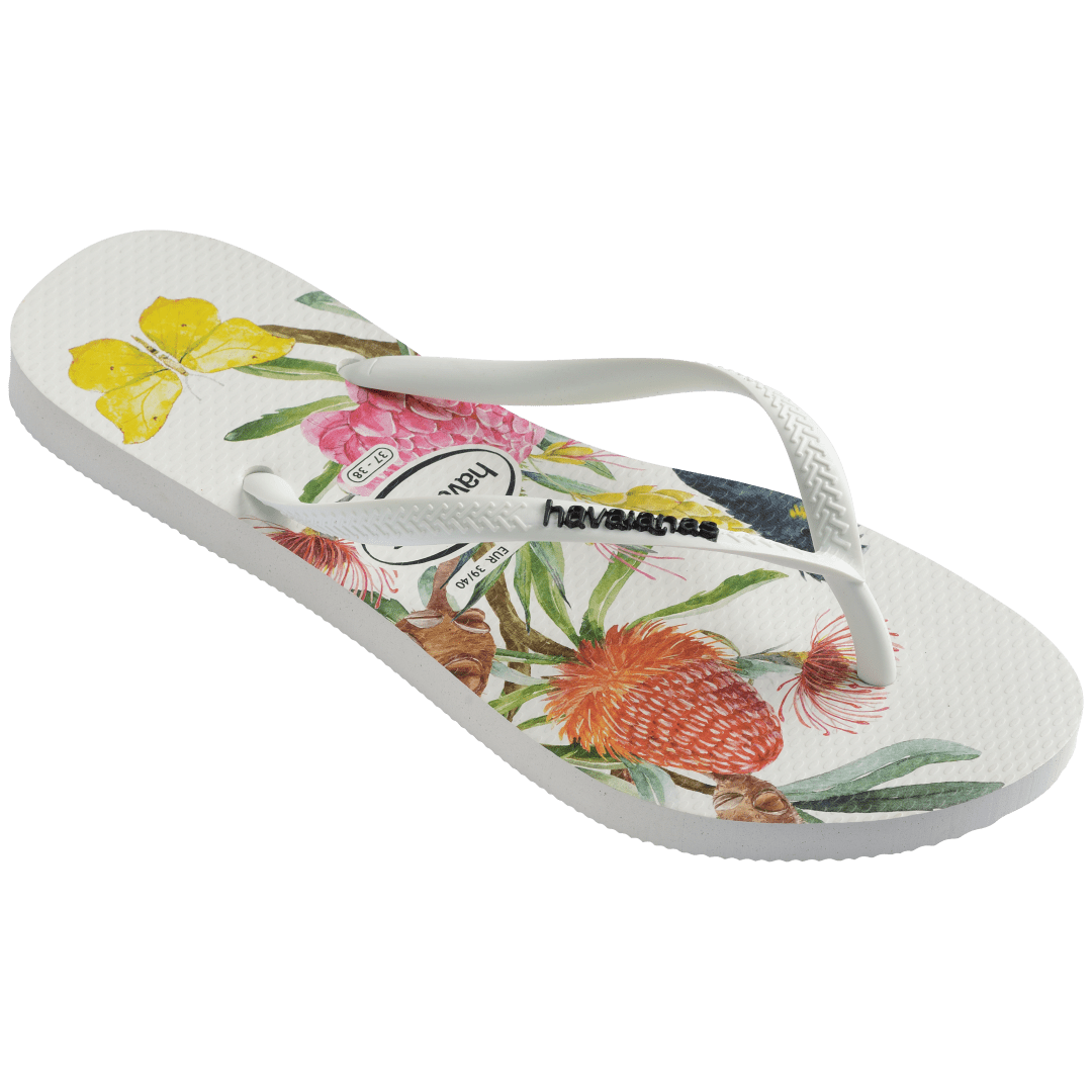 Women's Slim Flora Flip Flops - Image 2